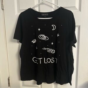 2X Forever 21+ Cropped T-Shirt